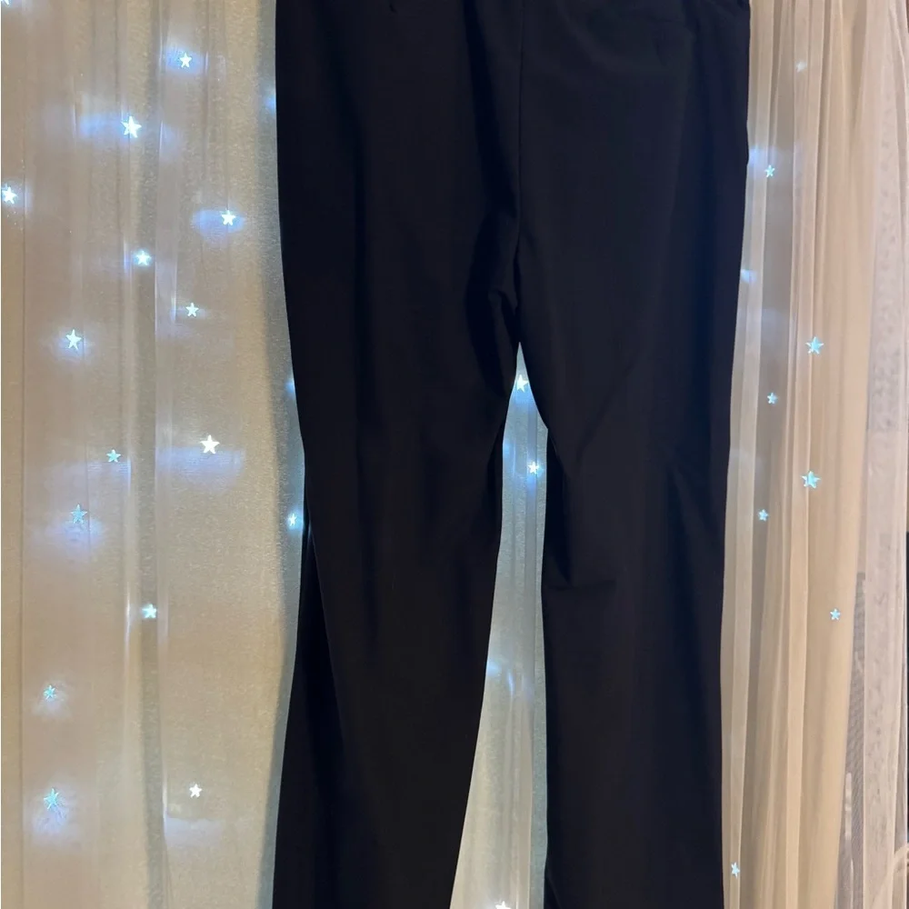 Croft & Barrow Black Pinstripe Pants - Picture 2 of 3